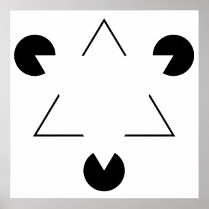 Poster Triângulo Kanizsa