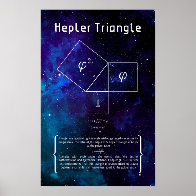 Poster Triângulo Kepler (Frente)