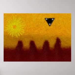 Pôster Triângulo Preto