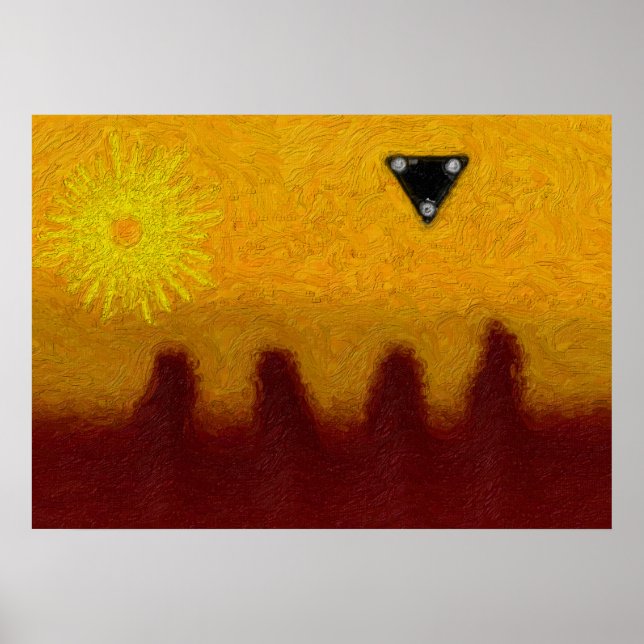 Pôster Triângulo Preto (Frente)