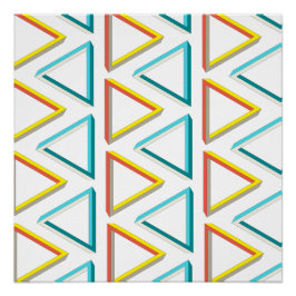 Pôster Triângulos geeky impossíveis