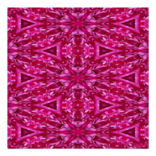 Pôster Triângulos Rosa Quente