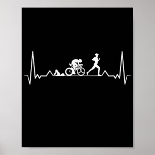 Poster Triathlon Heartbeat
