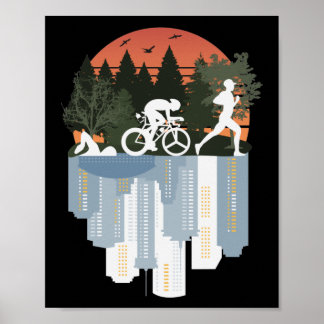 Poster Triathlon, maravilhosa natureza