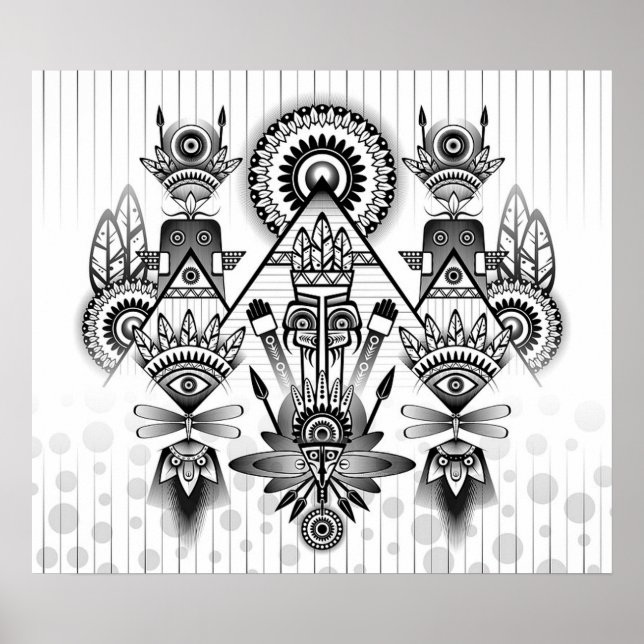 Pôster Tribal (Frente)