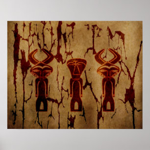 Poster tribal africano