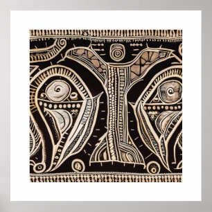 POSTER TRIBAL AFRICANO