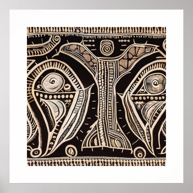 POSTER TRIBAL AFRICANO (Frente)