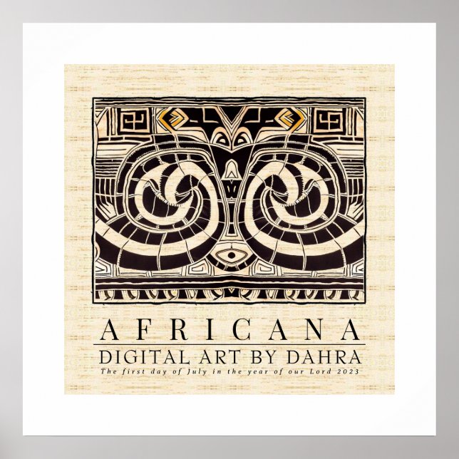 POSTER TRIBAL AFRICANO (Frente)