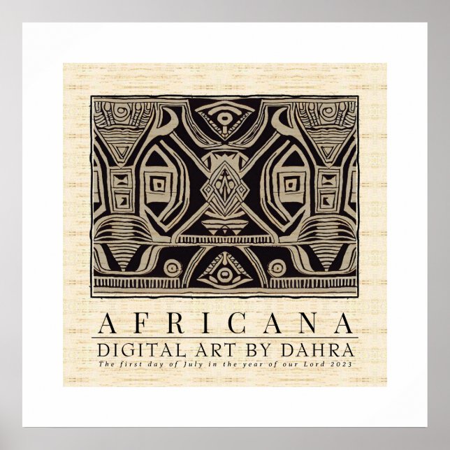 POSTER TRIBAL AFRICANO (Frente)