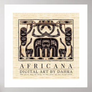 POSTER TRIBAL AFRICANO