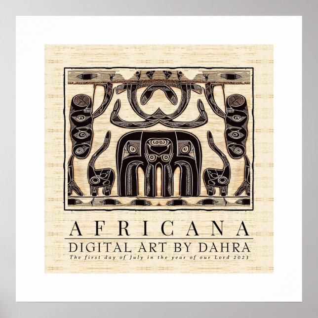 POSTER TRIBAL AFRICANO (Frente)