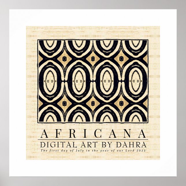 POSTER TRIBAL AFRICANO (Frente)
