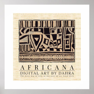 POSTER TRIBAL AFRICANO