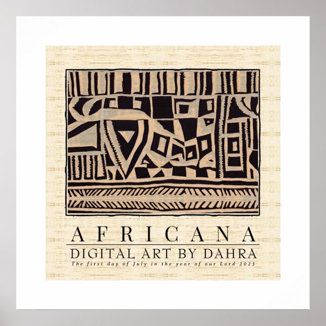 POSTER TRIBAL AFRICANO (Frente)