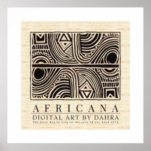 POSTER TRIBAL AFRICANO