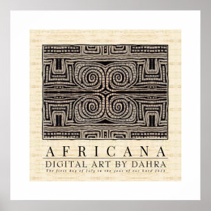 POSTER TRIBAL AFRICANO