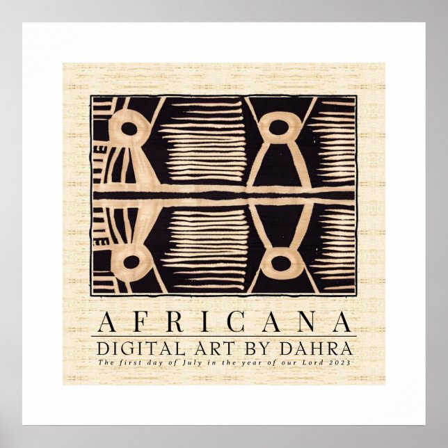 POSTER TRIBAL AFRICANO (Frente)