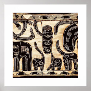 POSTER TRIBAL AFRICANO