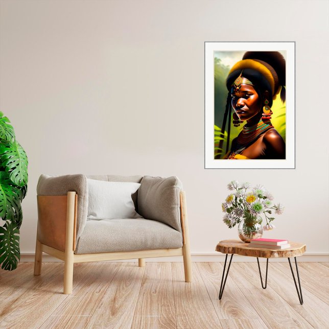Poster Tribal Portrait - Canvas Art Print (Criador carregado)