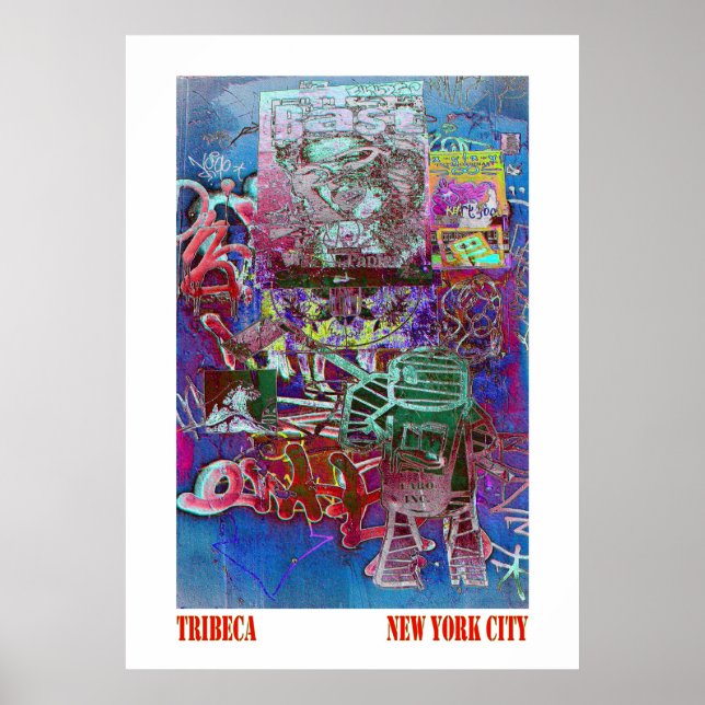 Poster Tribeca Street Art NYC (Frente)