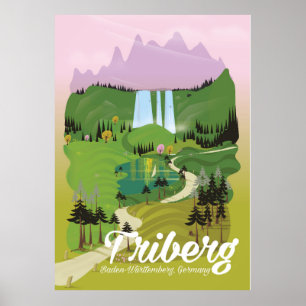 Poster Triberg, Baden-Württemberg, Alemanha