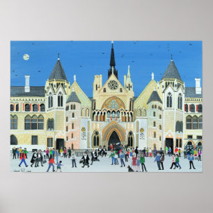 Poster Tribunais de Justiça reais Londres 1994