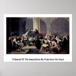 Pôster Tribunal da inquisição por Francisco De Goya