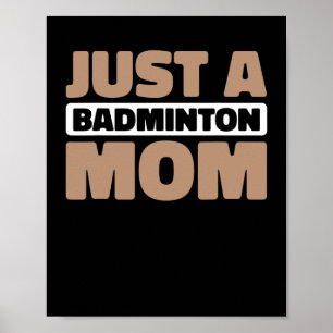 Poster Tribunal de Badminton - Jogador Shuttle Apenas Um