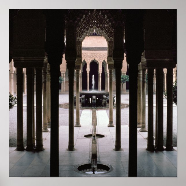 Pôster Tribunal de Leões iniciado durante o reinado de Mo (Frente)