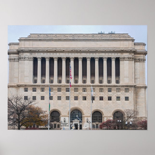 Poster tribunal do condado andmark milwaukee (Frente)