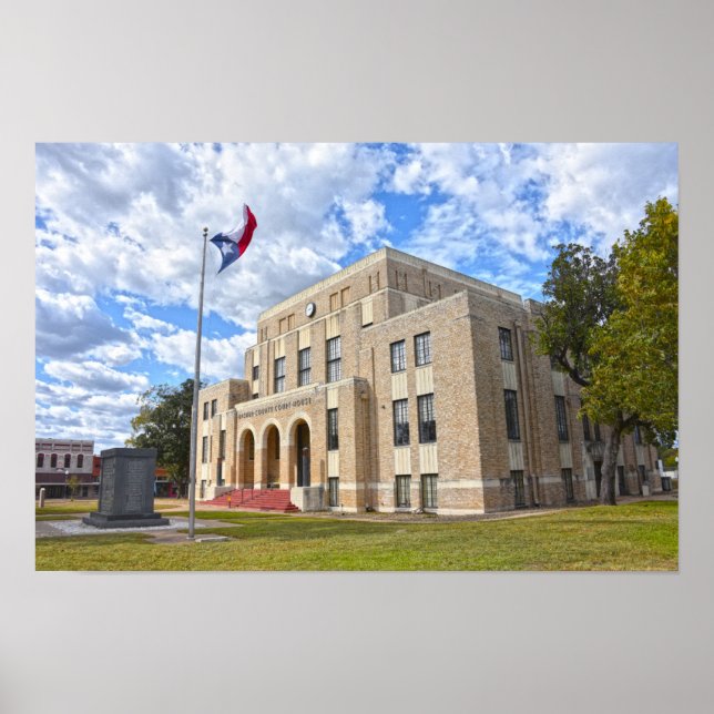 Poster Tribunal do Condado de Upshur, Gilmer, Texas Poste (Frente)