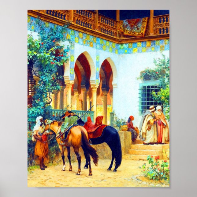 Poster Tribunal Norte-Africano por Frederick Arthur Bridg (Frente)