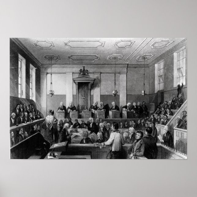 Poster Tribunal Penal Central, A Velha Bailey (Frente)