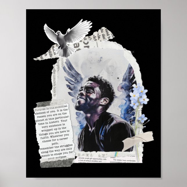 Poster Tributo A Chadwick Boseman - Objetivo 2 (Frente)