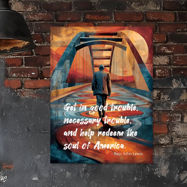 Poster Tributo à Ponte de Selma John Lewis (Criador carregado)