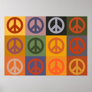 Poster Tributo a Wassily Kandinsky, sinal de paz