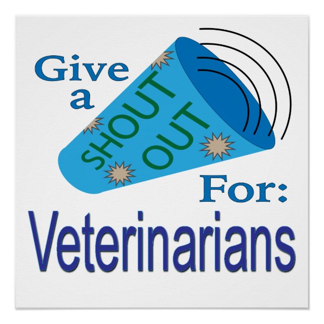 Pôster Tributo aos Veterinários (Frente)