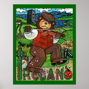 Pôster Tributo de Zachary Bear's® a Ireland