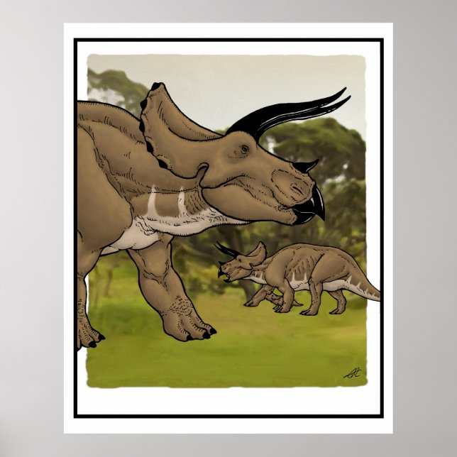 Poster Triceratops #3 (Frente)