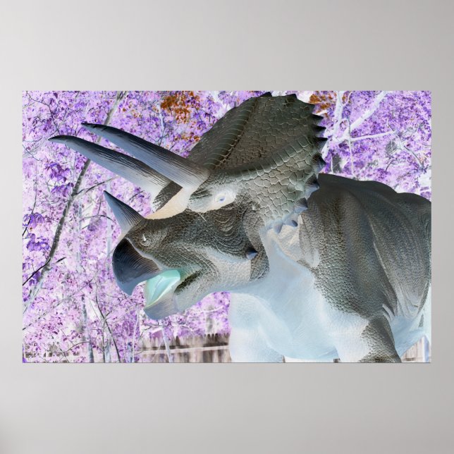 Poster Triceratops Dinossauro (Frente)