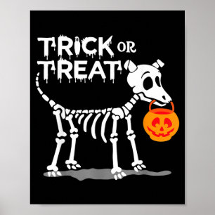 Poster Trick Or Treat Cachorro de Halloween