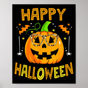 Poster Trick Or Treat Halloween Abóbora Divertida Feliz