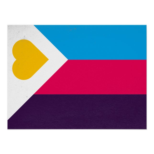 Pôster Tricolor poliamorial (Frente)