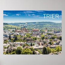 Trier Cityscape Panorama Moselle Alemanha Souvenir