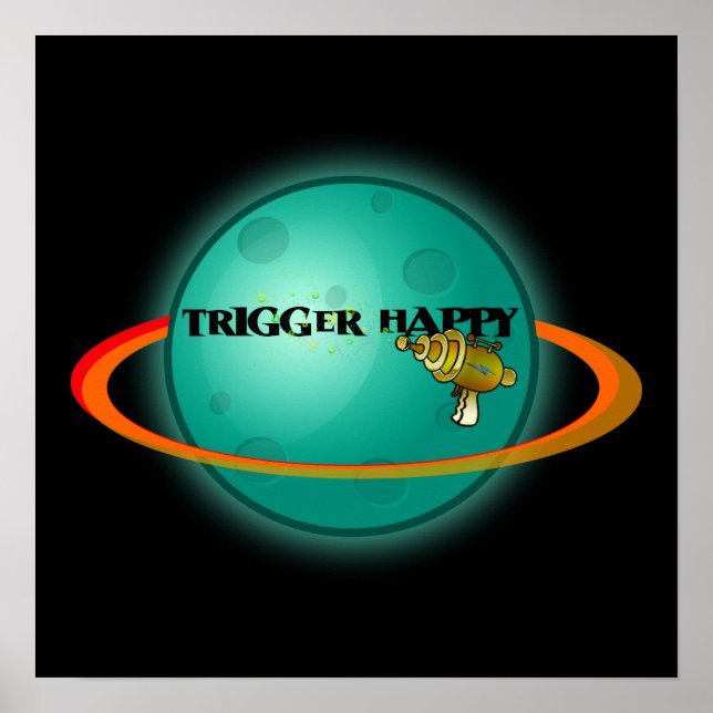 Pôster Trigger Happy (Frente)