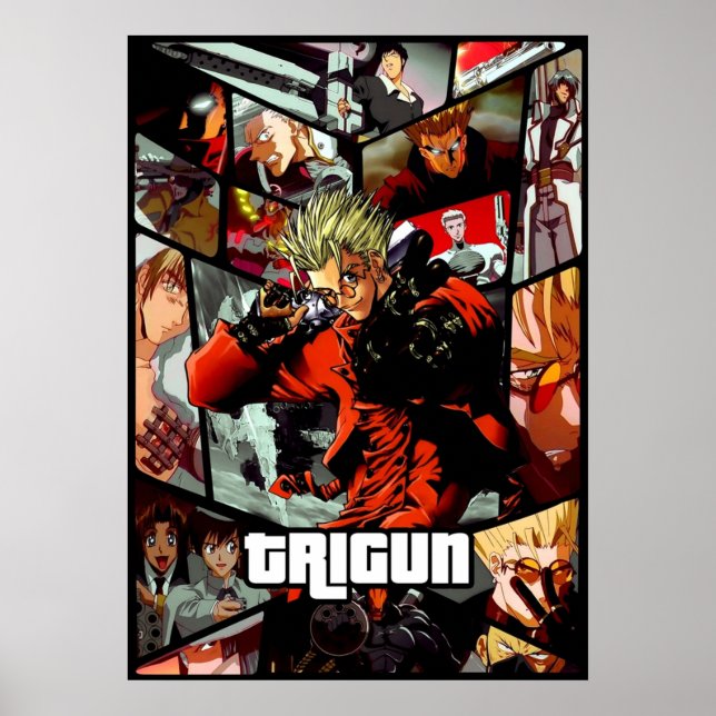 Poster Trigun — animação final (Frente)