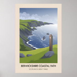 Poster Trilha Costeira de Berwickshire - Grandes Trilhas 