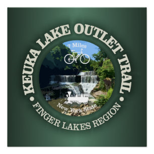Pôster Trilha de saída do lago de Keuka (ciclismo c)