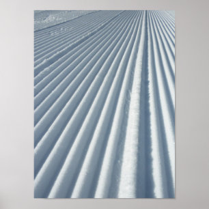 Pôster Trilha de Snowboard de Esqui em Escala